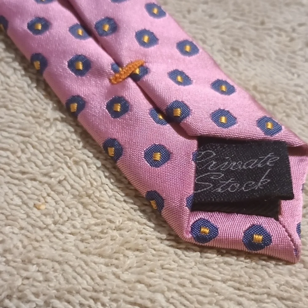 Pink and Red Patterned Ties